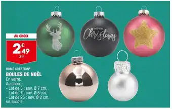 ALDI Home creation boules de noël offre