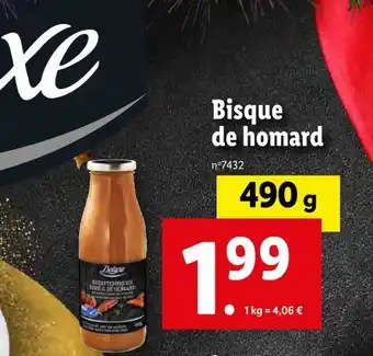 Lidl Deluxe bisque de homard offre