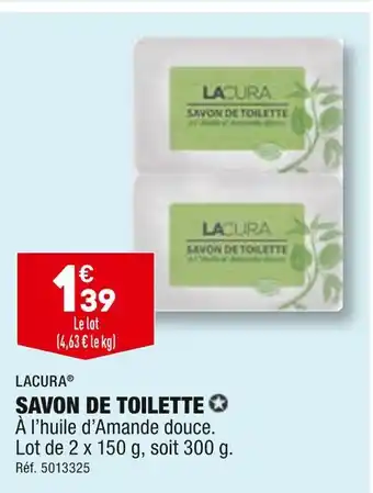 ALDI Lacura savon de toilette offre