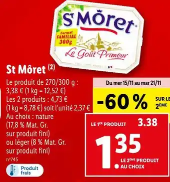 Lidl St môret st môret offre