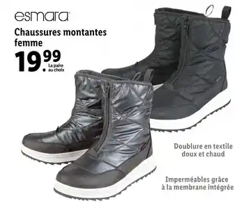 Lidl Esmara chaussures montantes femme offre