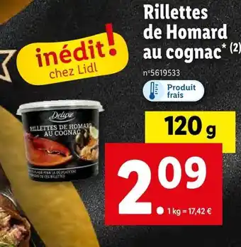 Deluxe rillettes de homard au cognac