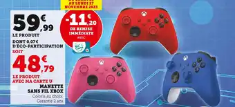 Hyper U Xbox manette sans fil offre
