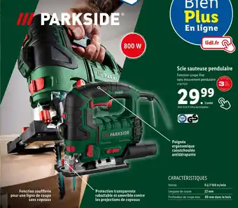 Lidl Parkside scie sauteuse pendulaire offre