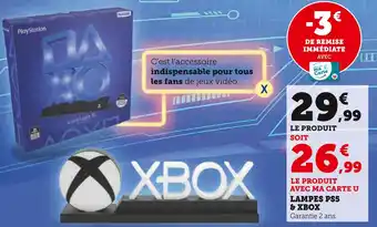 Hyper U Xbox lampes ps5 offre