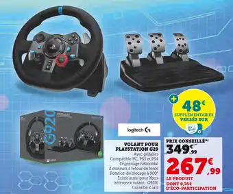 Logitech volant pour playstation g29