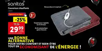 Sanitas couverture chauffante