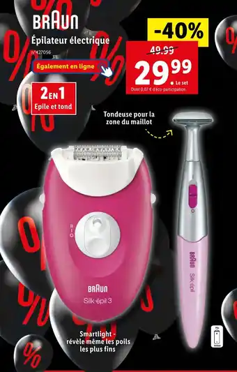 Braun épilateur électrique