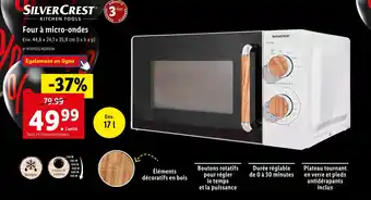 Lidl Silvercrest four à micro-ondes offre