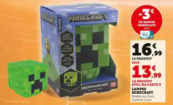 Hyper U Minecraft lampes offre