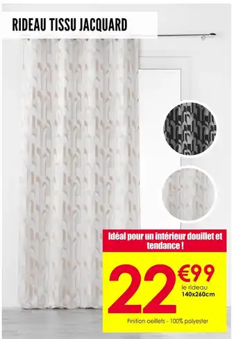 Décor Discount Rideau tissu jacquard offre