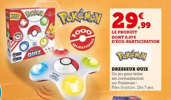 Pokémon dresseur quiz