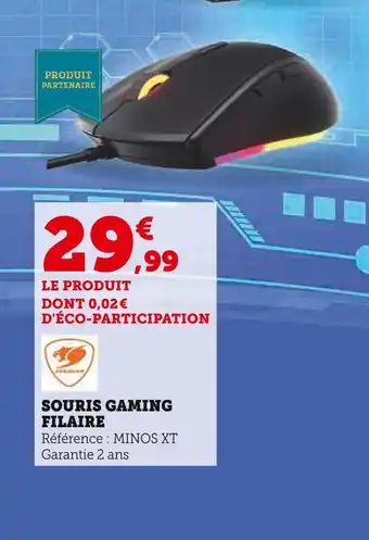 Hyper U Cougar souris gaming filaire offre
