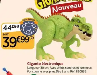 La Grande Récré Giganto électronique offre