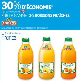 Auchan La Gamme Des Boissons Fraîches Andros offre