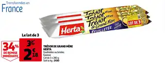 Auchan Trésor De Grand Mère Herta offre
