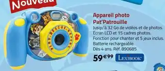 Appareil photo Pat'Patrouille