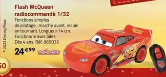 La Grande Récré Flash McQueen radiocommandé 1/32 offre