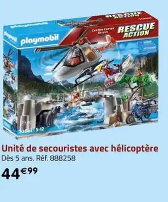 La Grande Récré Unité de secouristes avec hélicoptère offre