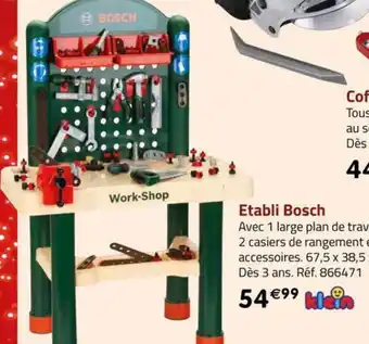 La Grande Récré Etabli Bosch offre