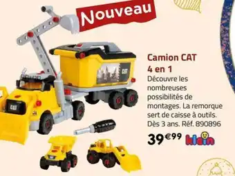 La Grande Récré Camion CAT 4 en 1 offre