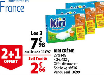 Auchan Kiri Crème offre