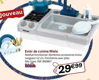 La Grande Récré Evier de cuisine Miele offre