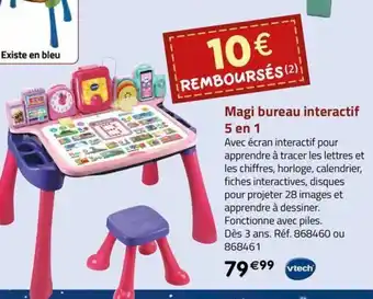 La Grande Récré Magi bureau interactif 5 en 1 offre