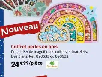 La Grande Récré Coffret perles en bois offre