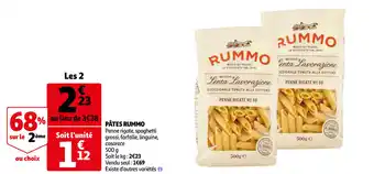 Auchan Pâtes Rummo offre