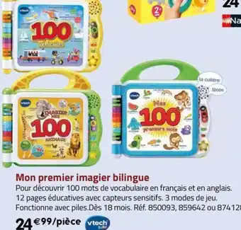 La Grande Récré Mon premier imagier bilingue offre
