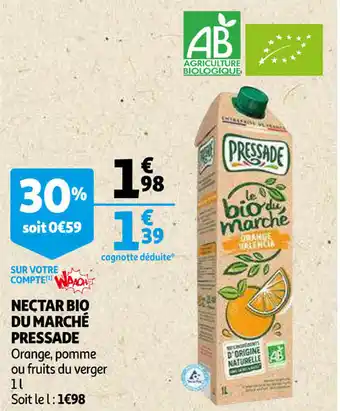 Auchan Nectar Bio Du Marché Pressade offre
