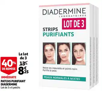 Auchan Patchs Purifiant Diadermine offre
