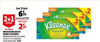 Auchan Mouchoirs Boîte Family Kleenex offre