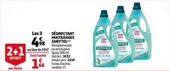 Auchan Désinfectant Multiusages Sanytol offre