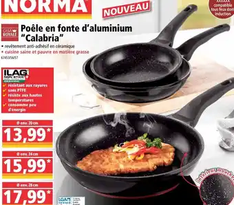 Norma Poêle en fonte d'aluminium Calabria offre