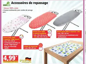 Accessoires de repassage