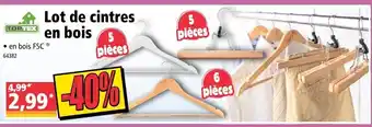 Norma Lot de cintres en bois offre