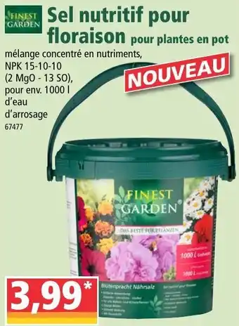Norma Sel nutritif pour floraison offre