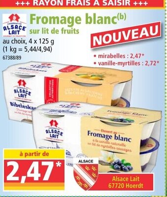 Norma Fromage blanc offre