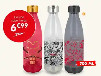b&m Marvel gourde super heros offre