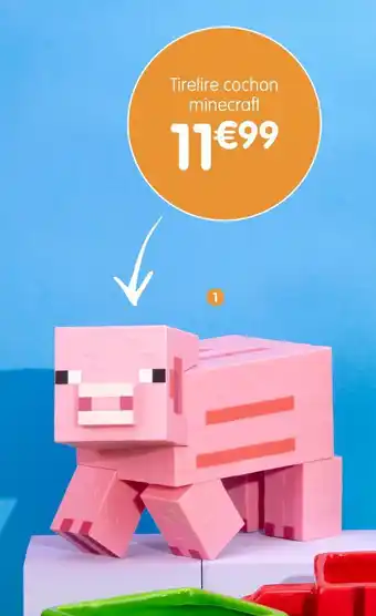 Minecraft tirelire cochon
