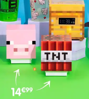 b&m Minecraft lampe effets sonores offre