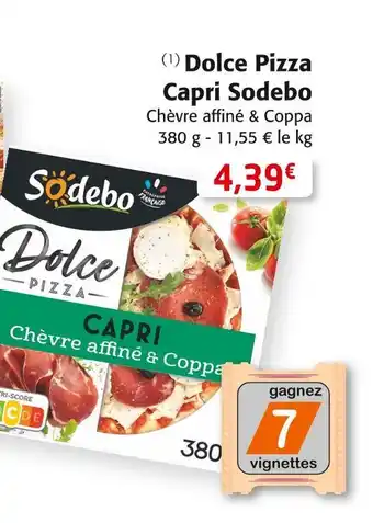 Colruyt Sodebo dolce pizza capri offre