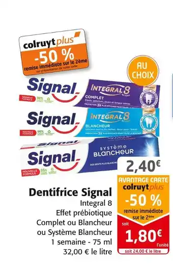 Colruyt Signal dentifrice offre