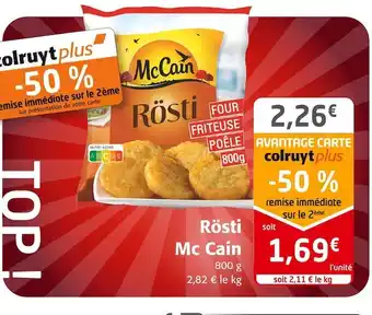 Colruyt Mc cain rösti offre