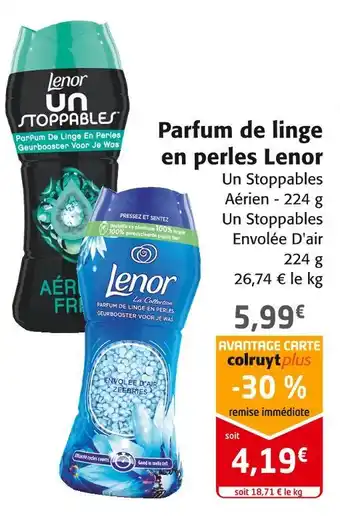 Colruyt Lenor parfum de linge en perles offre