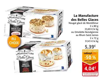 Colruyt La manufacture des belles glaces la manufacture des belles glaces offre