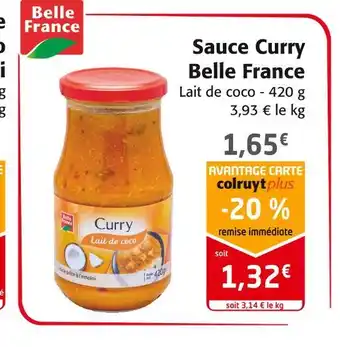 Colruyt Belle france sauce curry offre