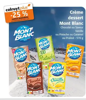 Colruyt Mont blanc crème dessert offre